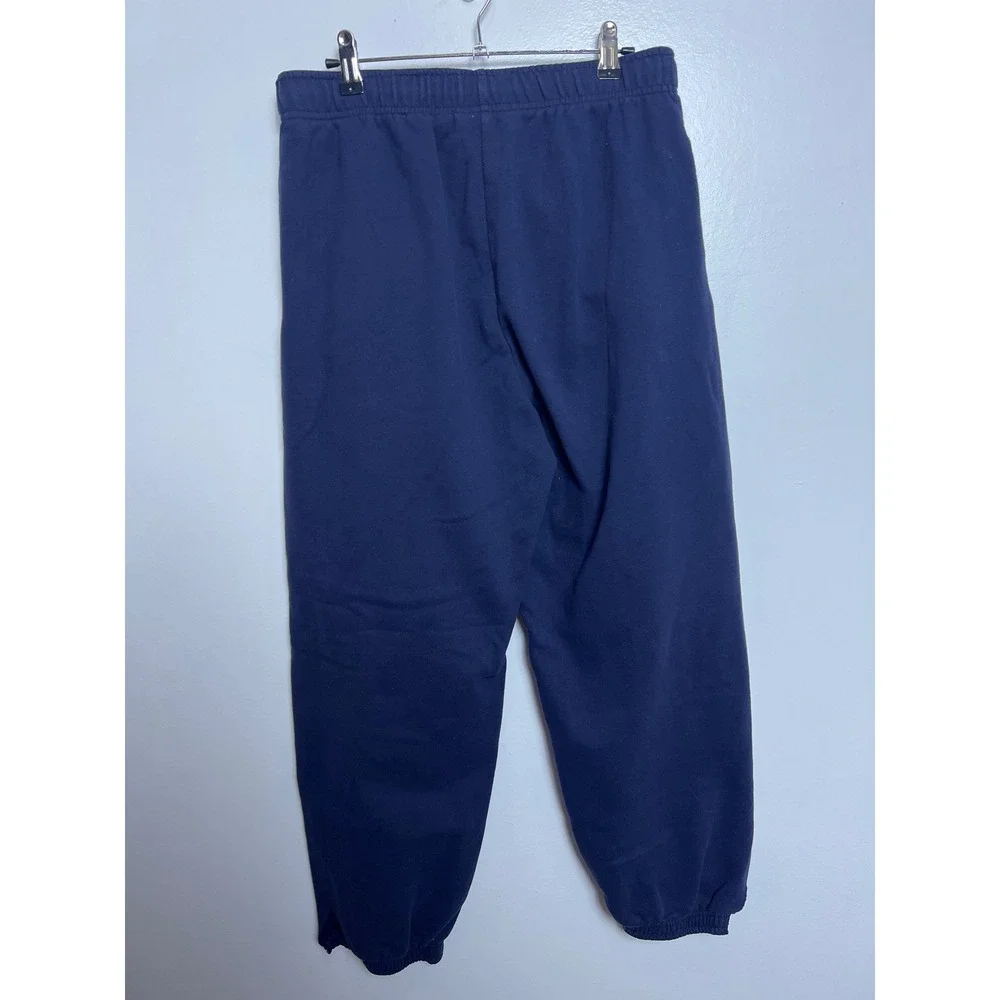 Kut from the Kloth KUT/SO Navy Blue Cozy Fleece Boyfriend Fit Sweatpants L Loung - Picture 5 of 9
